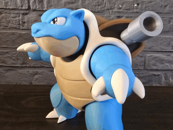 Blastoise – многоцветная 3D игрушка